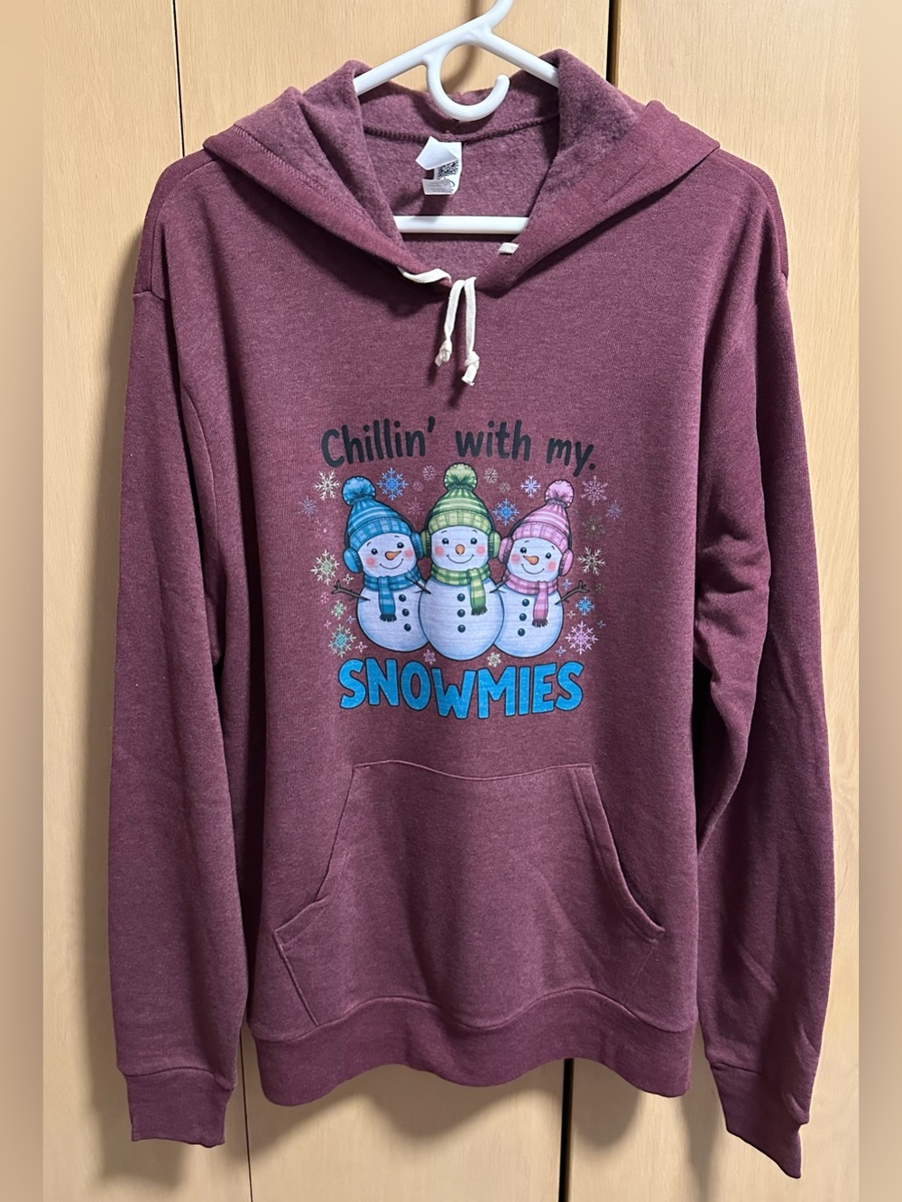 Winter Theme Graphic Pullover Hoodie - NIP